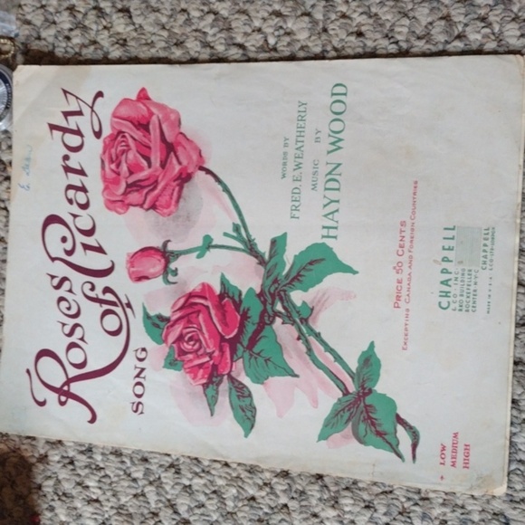 Roses of Picardy 1916 Sheet Music - Picture 1 of 2